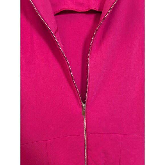 Diane von Furstenburg Carpreena Mini Hot Pink Sleeveless Dress w/ Pockets Sz 4 - Picture 5 of 11